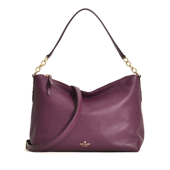 KATE SPADE Larchmont Avenue Alena DARK PLUM - Picture 1 of 15